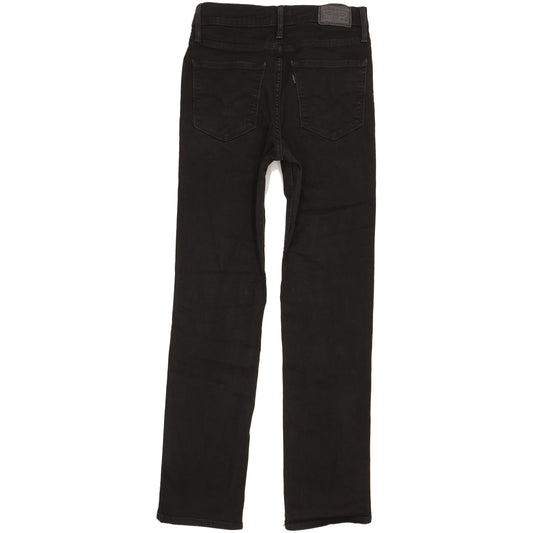 Levi's 724 Women Black Straight Slim Stretch Jeans W28 L30