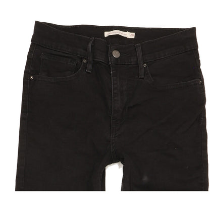Levi's 724 Women Black Straight Slim Stretch Jeans W28 L30