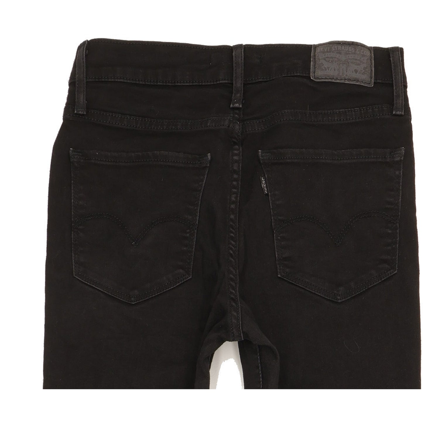 Levi's 724 Women Black Straight Slim Stretch Jeans W28 L30