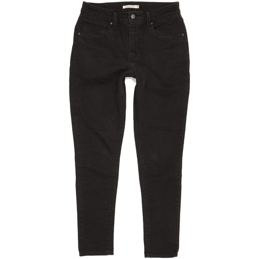 Levi's 721 Black Skinny Slim Stretch Jeans High Waisted W31 L30