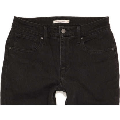 Levi's 721 Black Skinny Slim Stretch Jeans High Waisted W31 L30