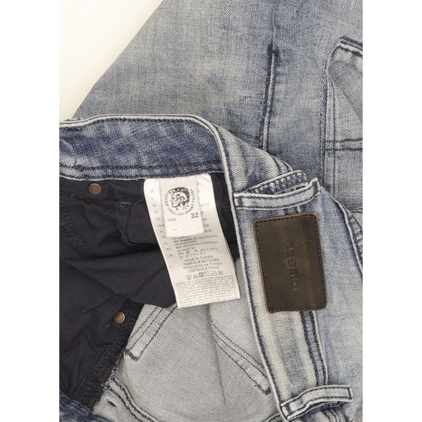 Diesel Sleenker Men Blue Skinny Slim Stretch Jeans W32 L28