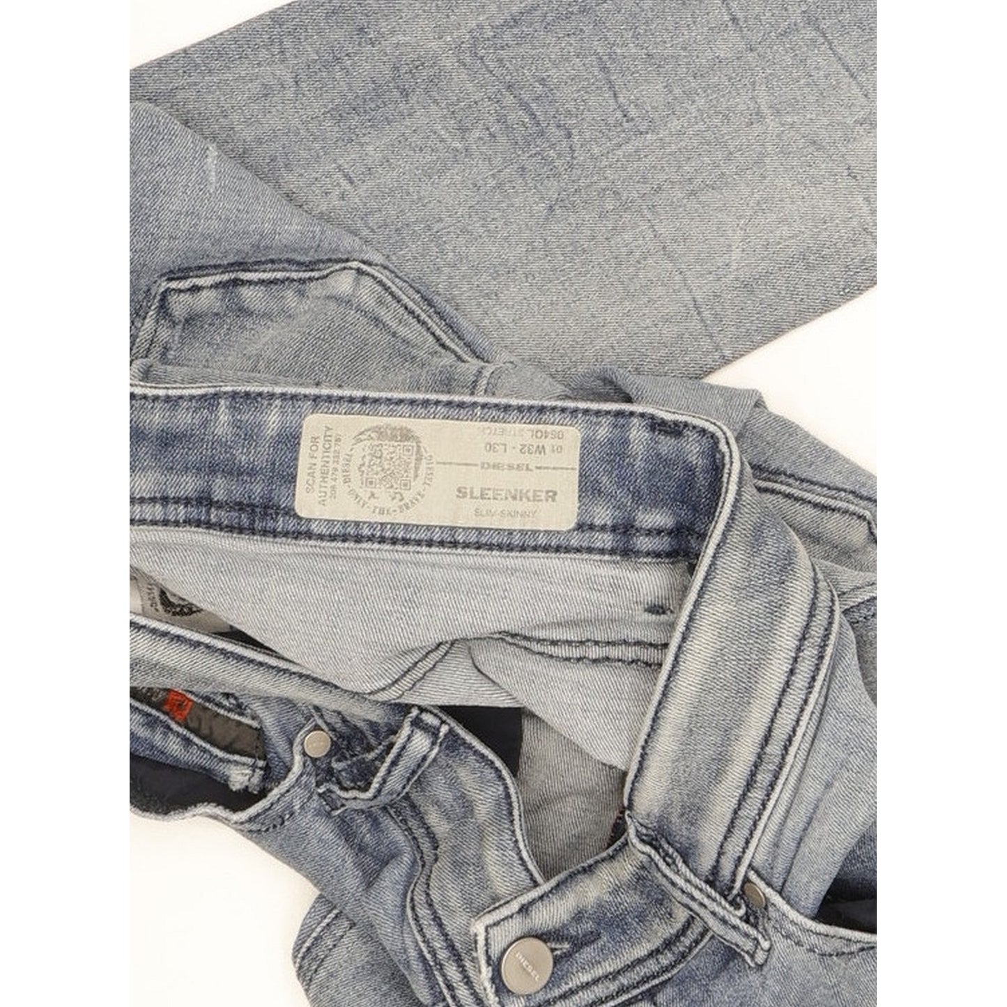 Diesel Sleenker Men Blue Skinny Slim Stretch Jeans W32 L28