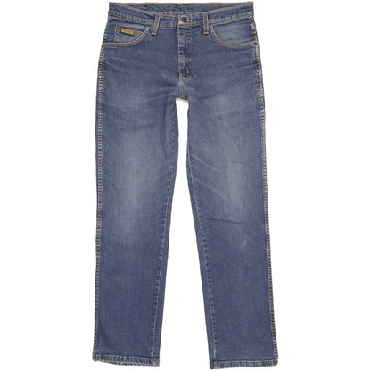 Wrangler Texas Men Blue Straight Regular Stretch Jeans W33 L32