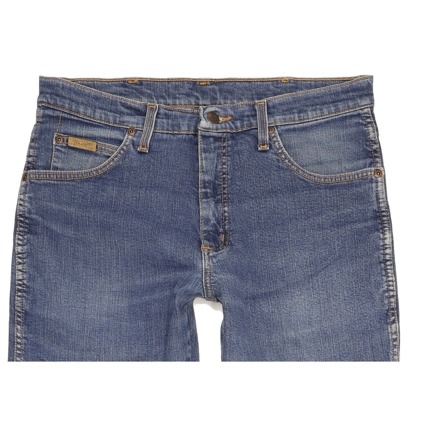 Wrangler Texas Men Blue Straight Regular Stretch Jeans W33 L32