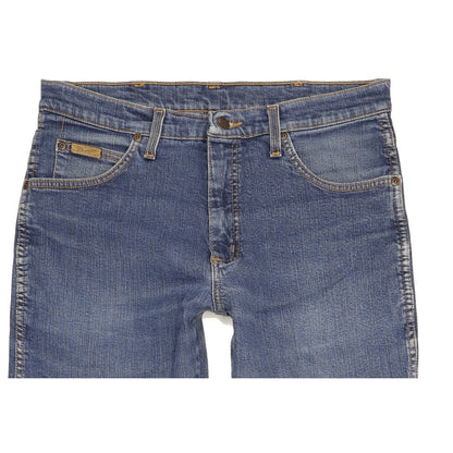 Wrangler Texas Men Blue Straight Regular Stretch Jeans W33 L32