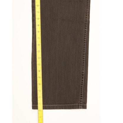 Wrangler Texas Men Brown Straight Regular Stretch Jeans W34 L32