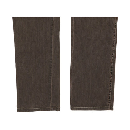 Wrangler Texas Men Brown Straight Regular Stretch Jeans W34 L32