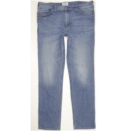 Mustang Tramper Men Blue Straight Regular Stretch Jeans W40 L35