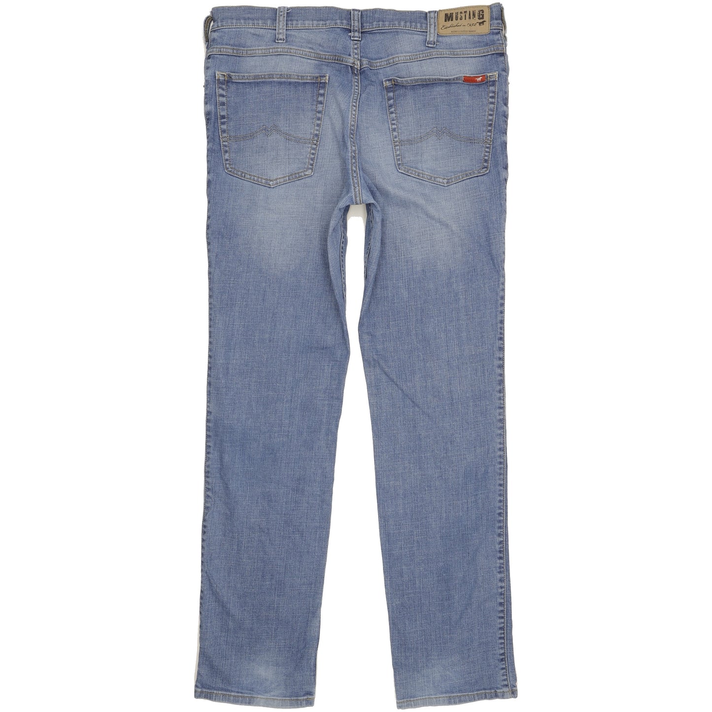 Mustang Tramper Men Blue Straight Regular Stretch Jeans W40 L35