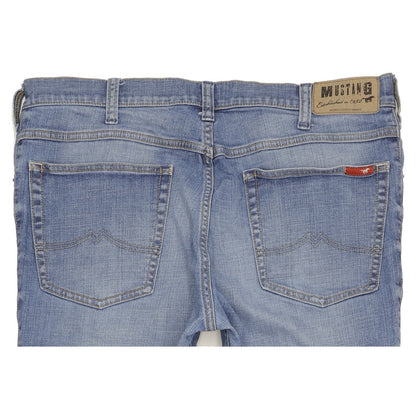 Mustang Tramper Men Blue Straight Regular Stretch Jeans W40 L35