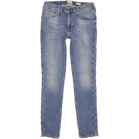 Mustang Vegas Men Blue Straight Slim Stretch Jeans W36 L34