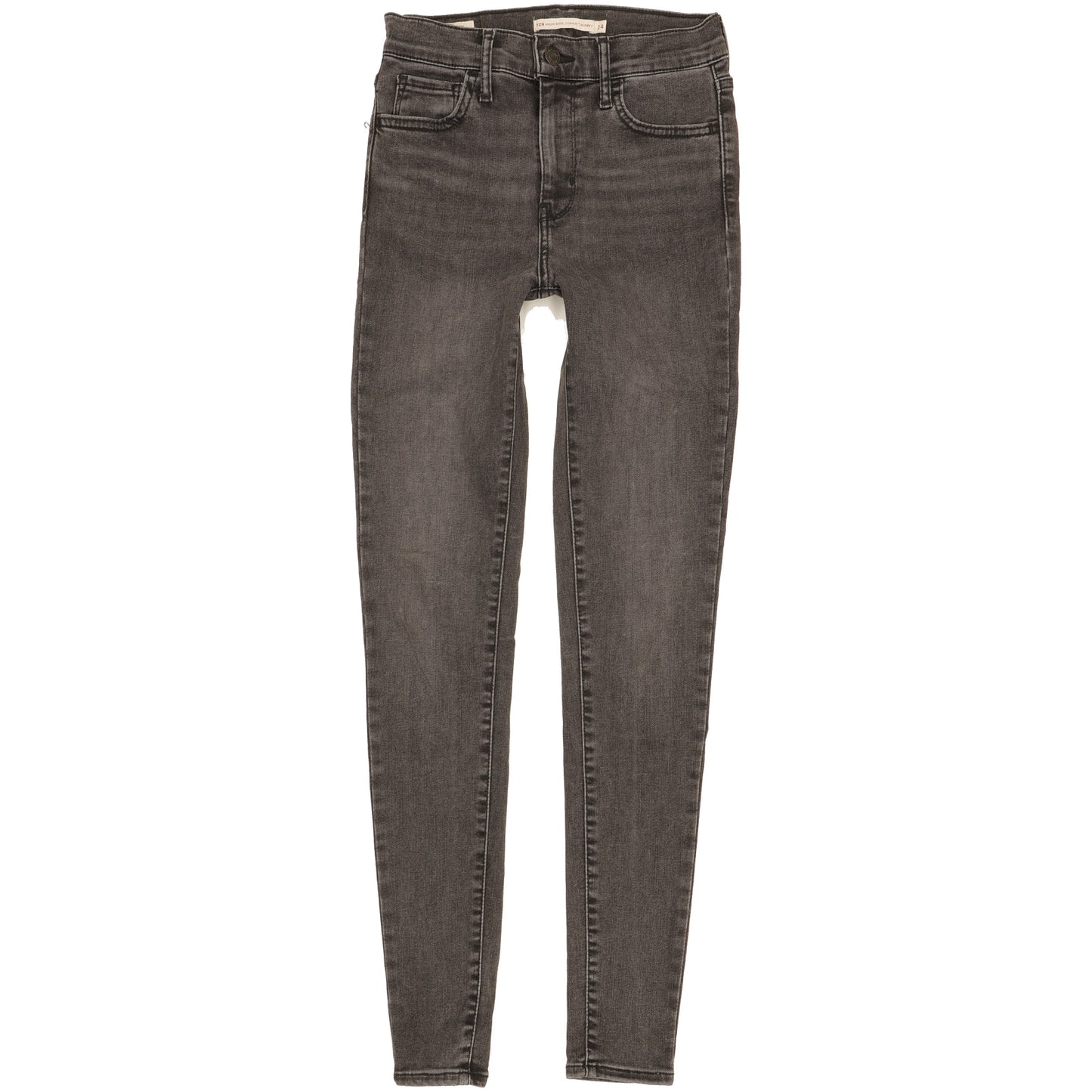 Levi's 720 Women Black Skinny Slim Stretch Jeans W24 L30
