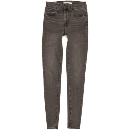 Levi's 720 Women Black Skinny Slim Stretch Jeans W24 L30