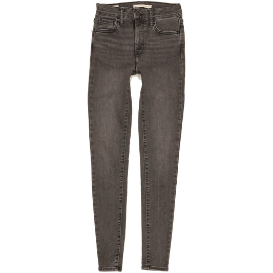 Levi's 720 Women Black Skinny Slim Stretch Jeans W24 L30