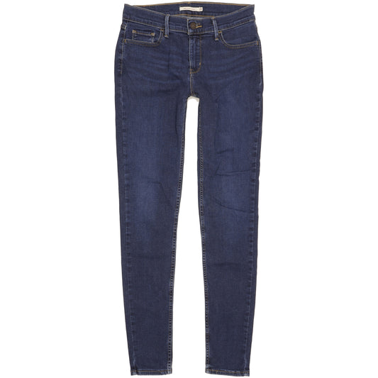 Levi's 710 Super Women Blue Skinny Slim Stretch Jeans W29 L32