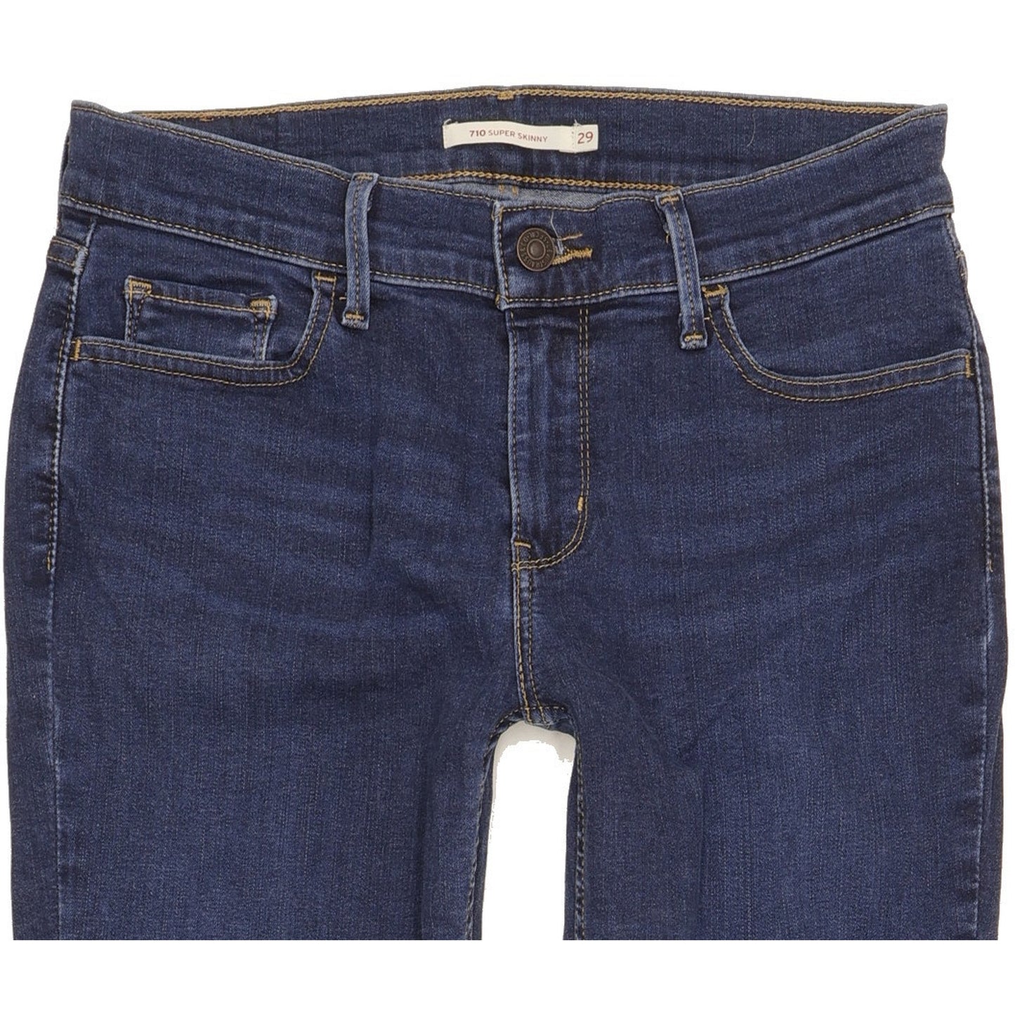 Levi's 710 Super Women Blue Skinny Slim Stretch Jeans W29 L32