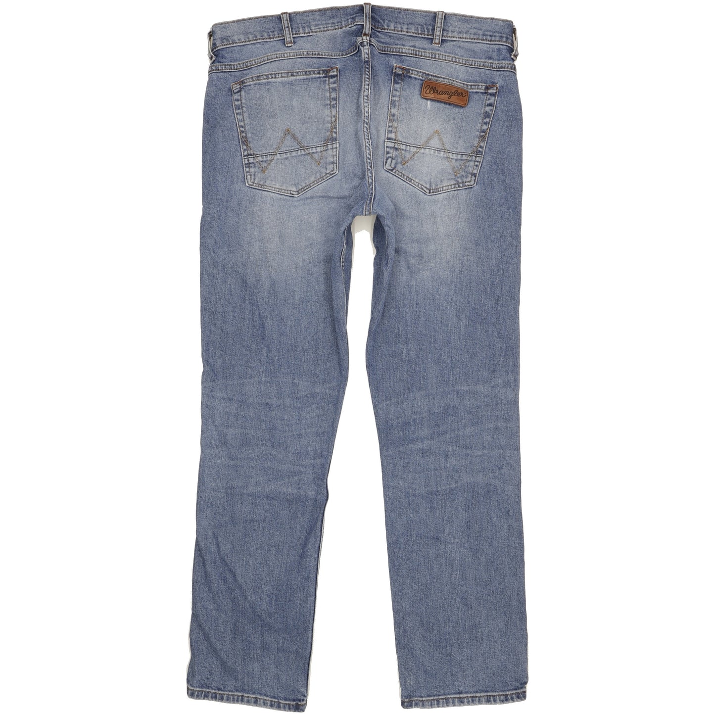Wrangler Greensboro Men Blue Straight Regular Stretch Jeans W38 L34