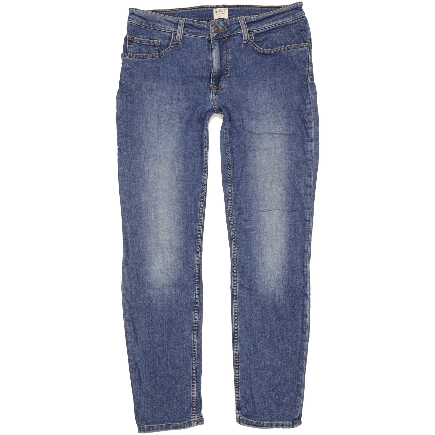 Mustang Sissy Women Blue Straight Slim Stretch Jeans W32 L31