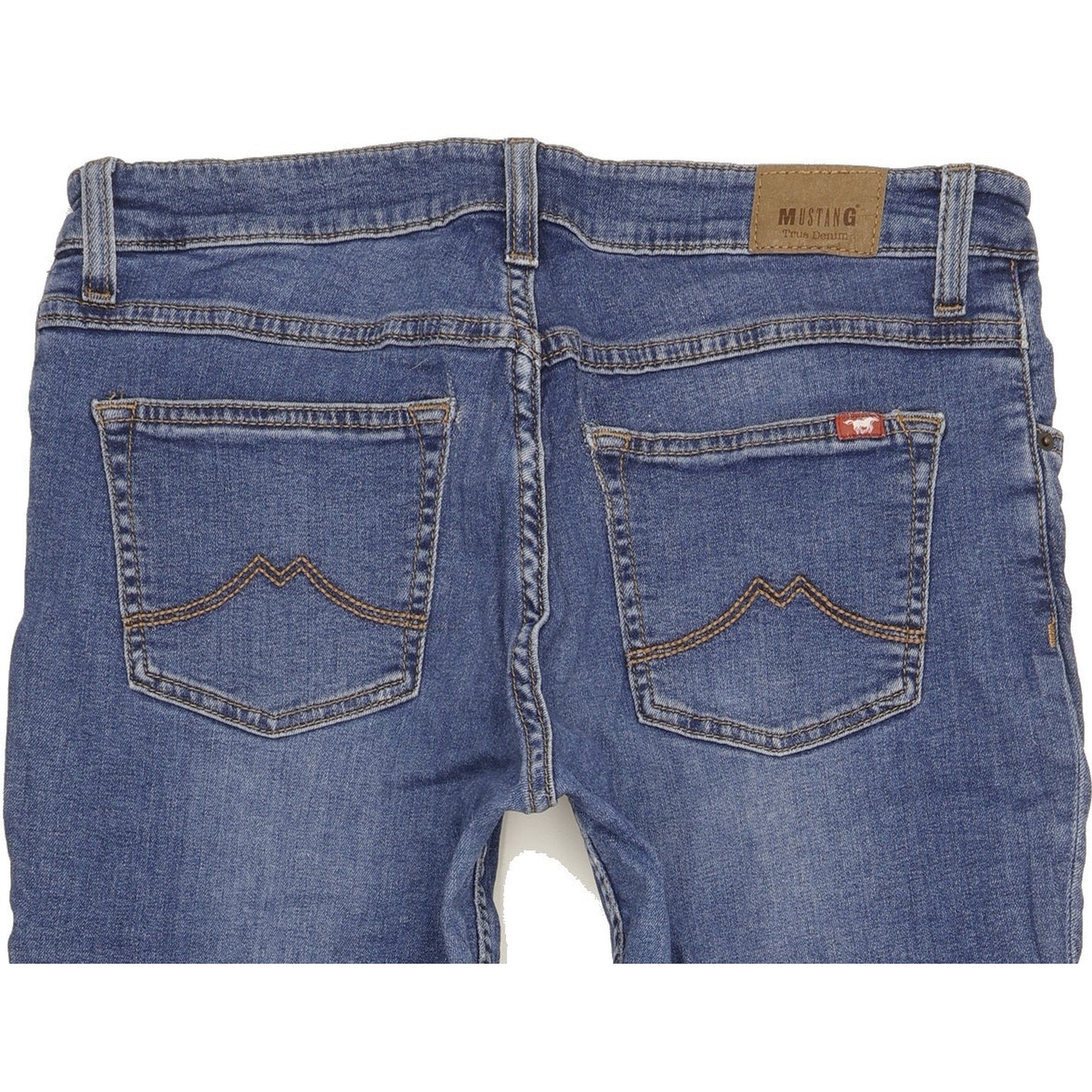 Mustang Sissy Women Blue Straight Slim Stretch Jeans W32 L31