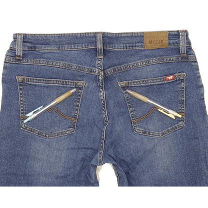 Mustang Sissy Women Blue Straight Slim Stretch Jeans W32 L31