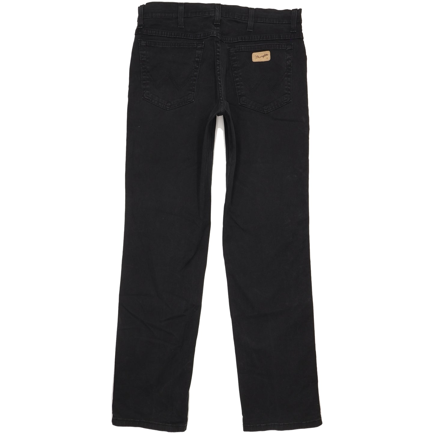 Wrangler Texas Men Black Straight Regular Stretch Jeans W33 L32