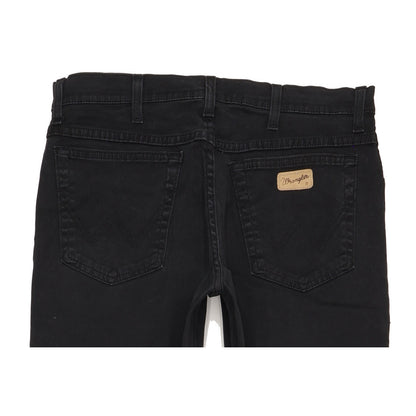 Wrangler Texas Men Black Straight Regular Stretch Jeans W33 L32