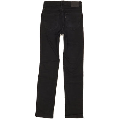 Levi's 724 Women Black Straight Slim Stretch Jeans W25 L29