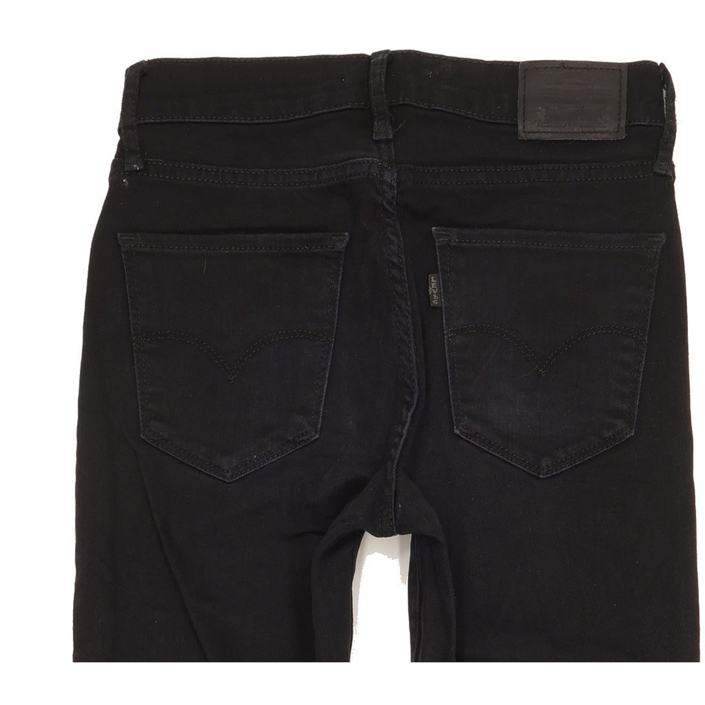 Levi's 724 Women Black Straight Slim Stretch Jeans W25 L29
