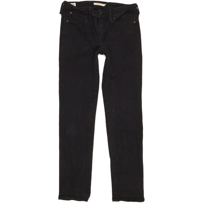 Levi's 712 Women Black Straight Slim Stretch Jeans W29 L30