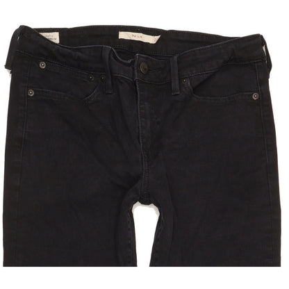 Levi's 712 Women Black Straight Slim Stretch Jeans W29 L30
