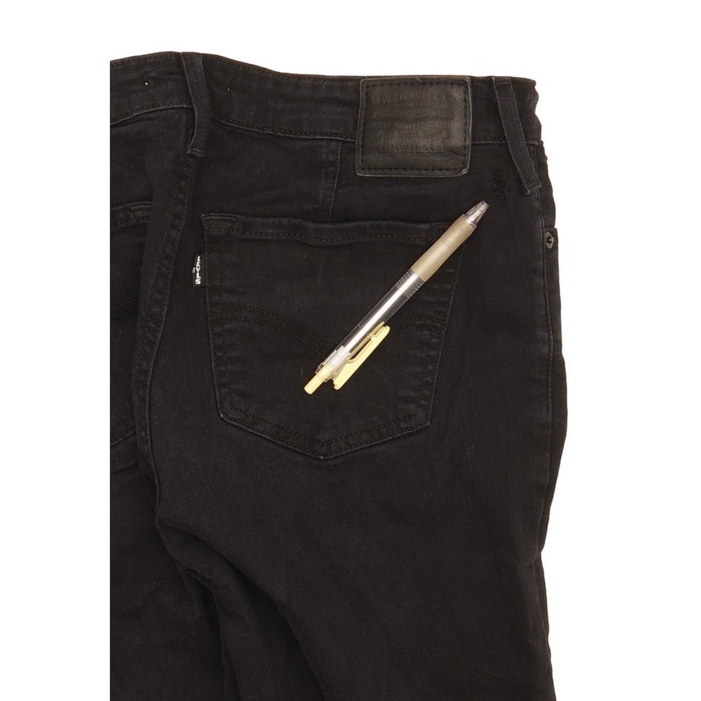 Levi's 712 Women Black Straight Slim Stretch Jeans W29 L30