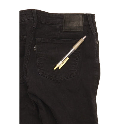 Levi's 712 Women Black Straight Slim Stretch Jeans W29 L30