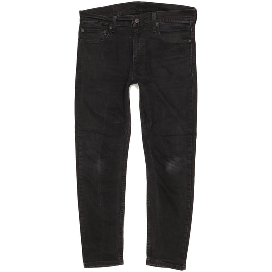Levi's 512 Men Black Tapered Slim Stretch Jeans W33 L28