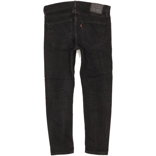 Levi's 512 Men Black Tapered Slim Stretch Jeans W33 L28