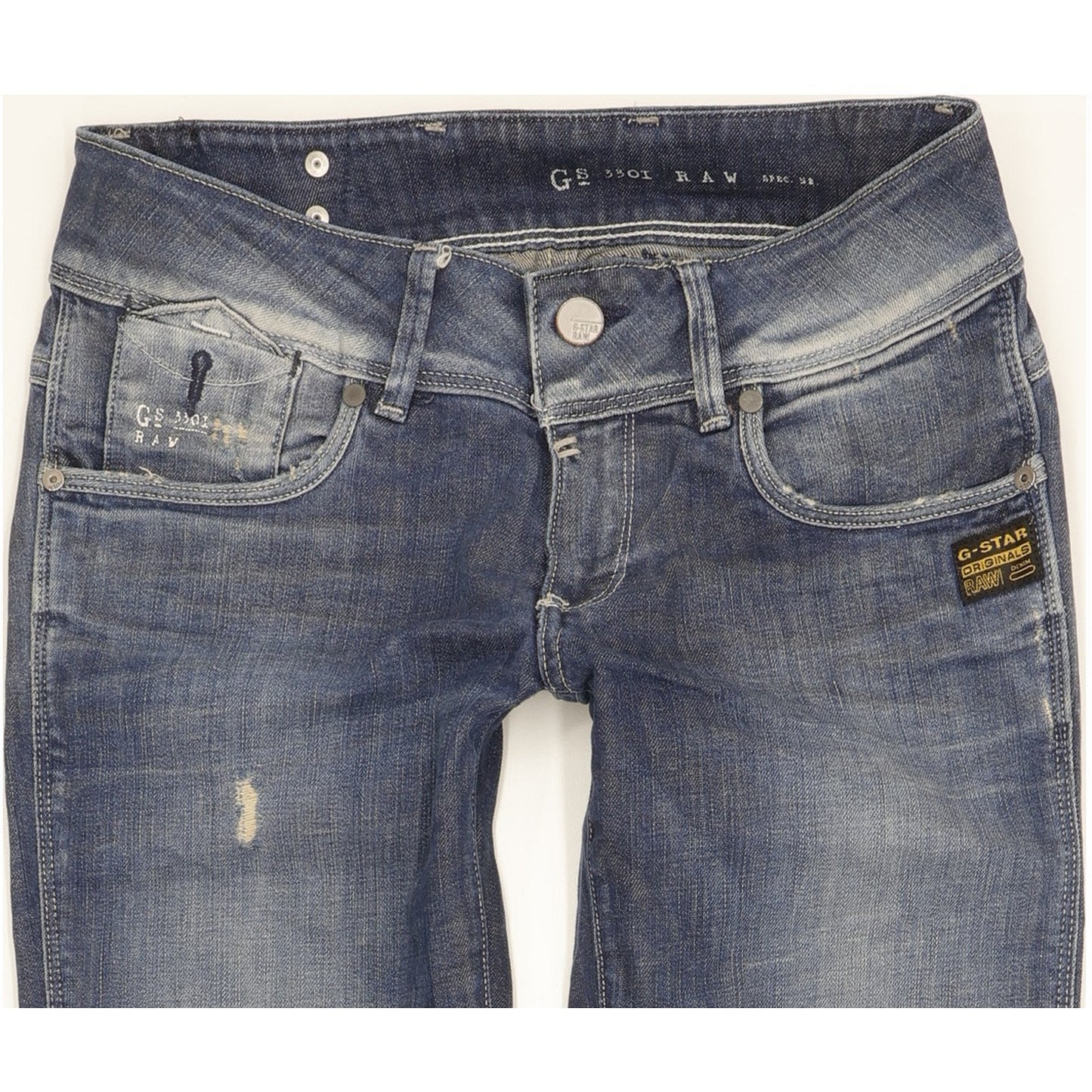 G-Star Fender Women Blue Skinny Slim Stretch Jeans W27 L29