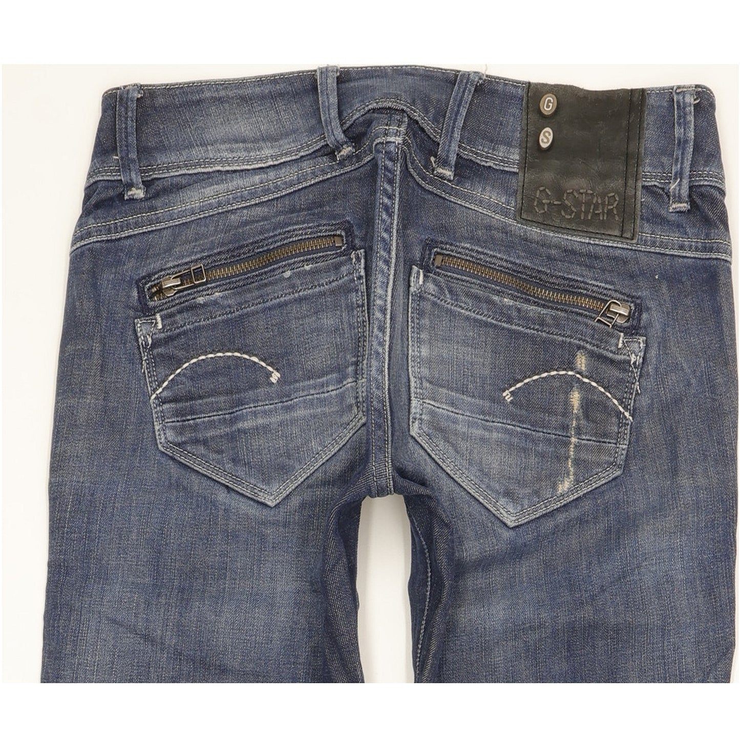 G-Star Fender Women Blue Skinny Slim Stretch Jeans W27 L29