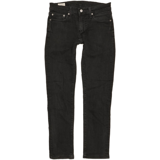 Levi's 511 Men Black Straight Slim Stretch Jeans W31 L30