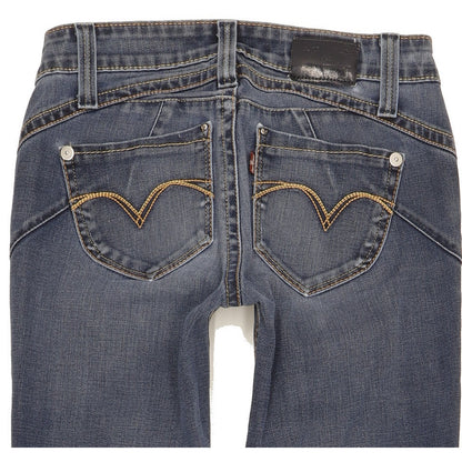Levi's Demi Curve Women Blue Skinny Slim Stretch Jeans W25 L32