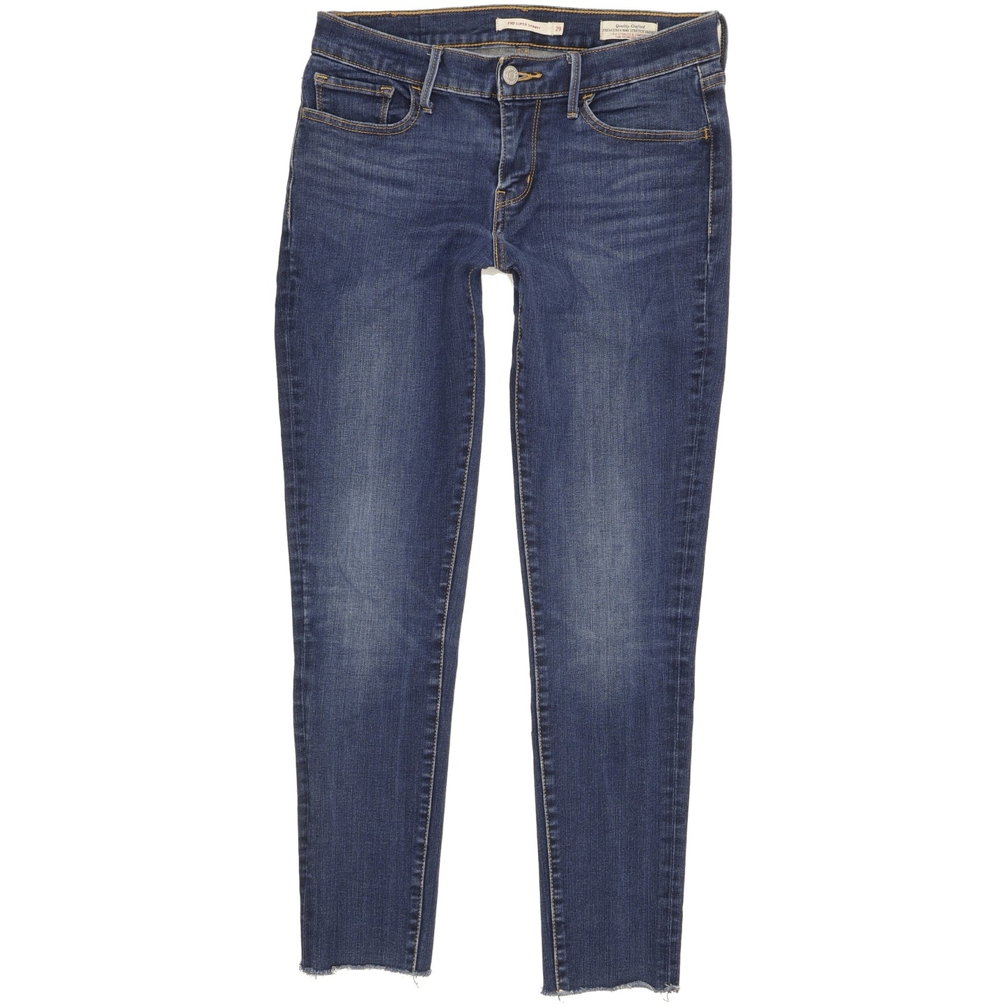 Levi's 710 Super Women Blue Skinny Slim Stretch Jeans W29 L27