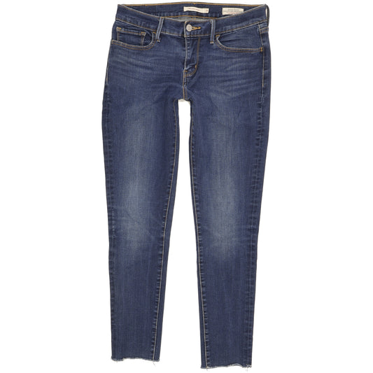 Levi's 710 Super Women Blue Skinny Slim Stretch Jeans W29 L27