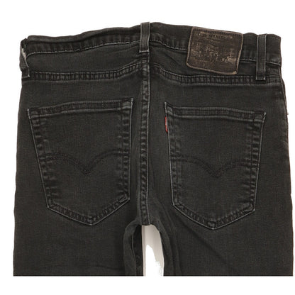 Levi's 512 Men Black Tapered Slim Stretch Jeans W29 L30