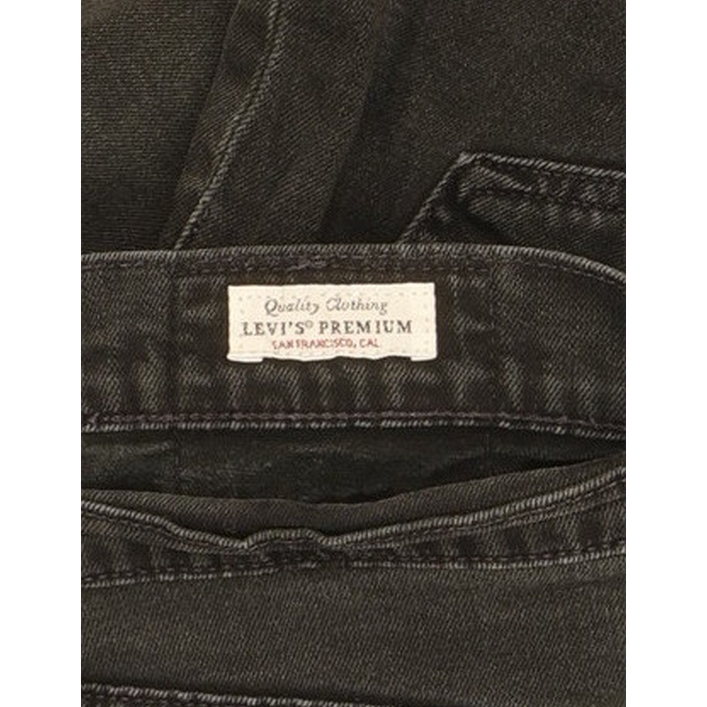 Levi's 512 Men Black Tapered Slim Stretch Jeans W29 L30
