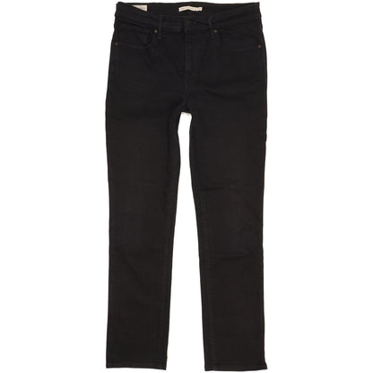 Levi's 724 Black Straight Slim Stretch Jeans High Waisted W31 L29