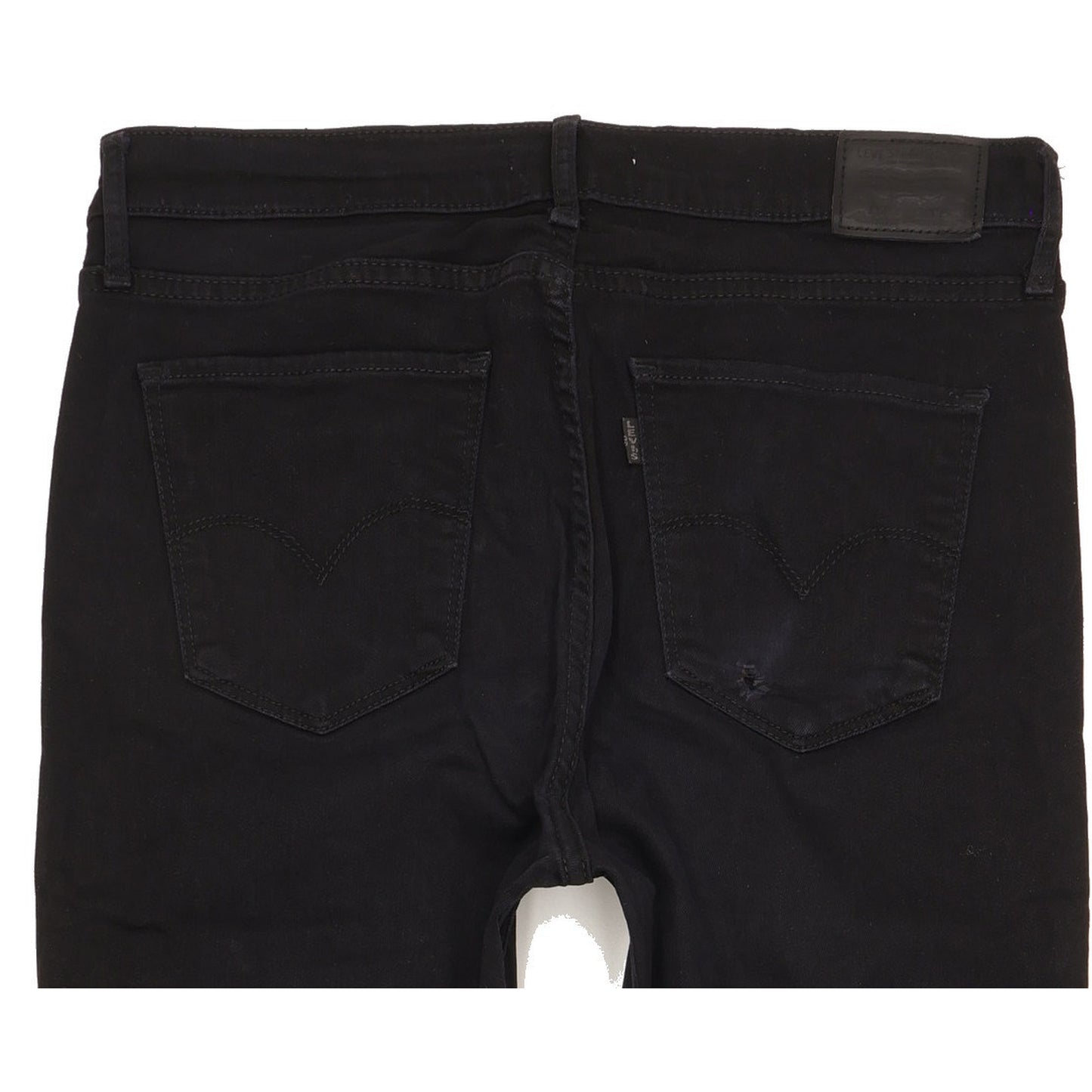 Levi's 724 Black Straight Slim Stretch Jeans High Waisted W31 L29