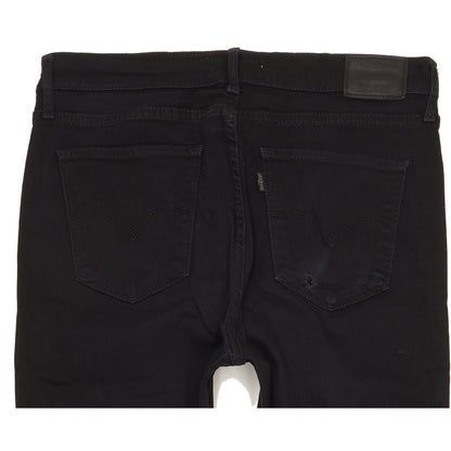 Levi's 724 Black Straight Slim Stretch Jeans High Waisted W31 L29