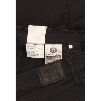 Levi's 724 Black Straight Slim Stretch Jeans High Waisted W31 L29