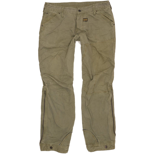G-Star S.C. Concept Elwood Men Green Straight Regular Jeans W36 L32