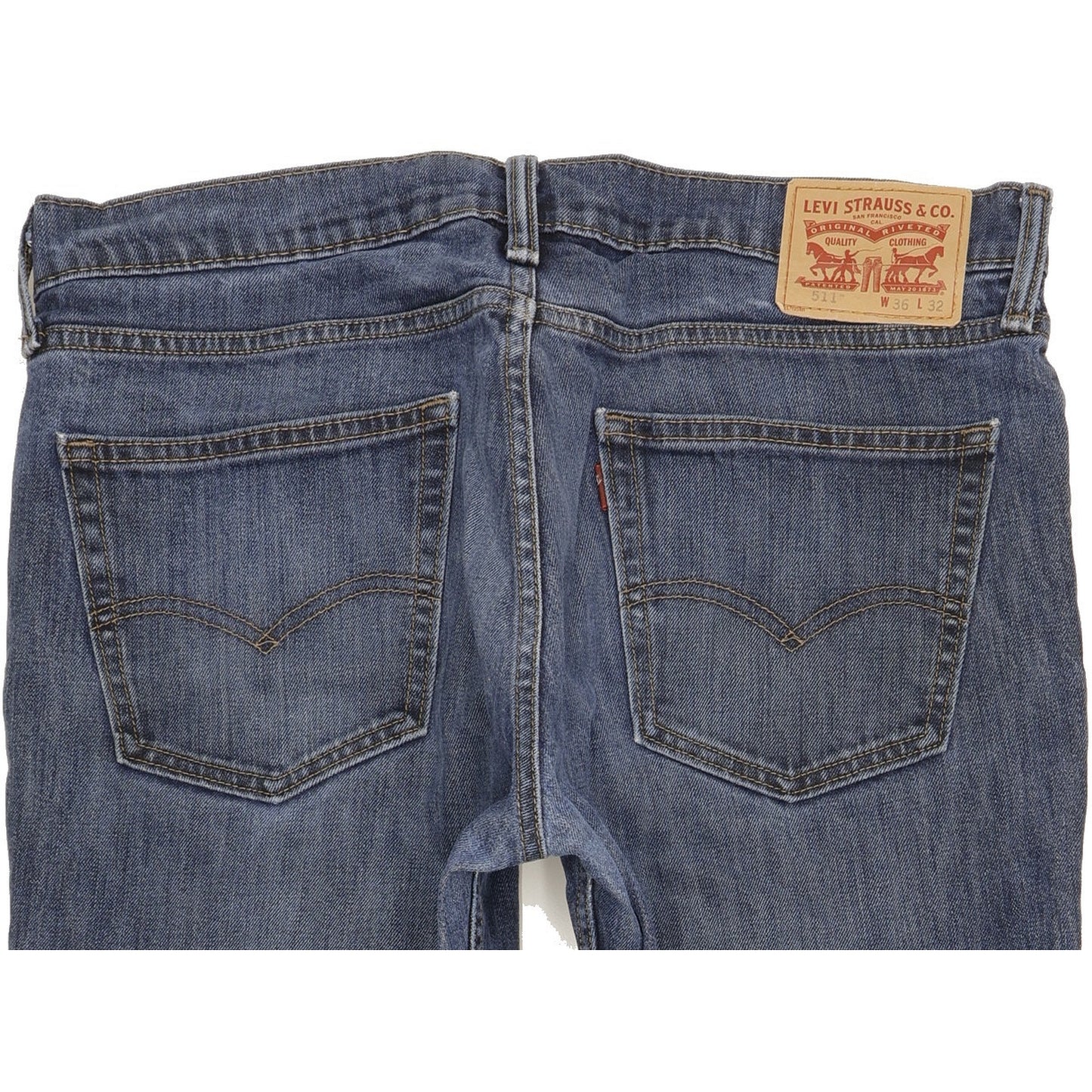 Levi's 511 Men Blue Straight Slim Stretch Jeans W36 L31