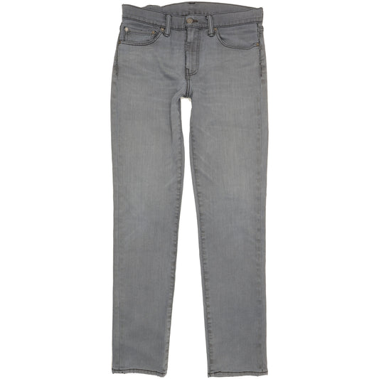Levi's 511 Men Grey Straight Slim Stretch Jeans W32 L34